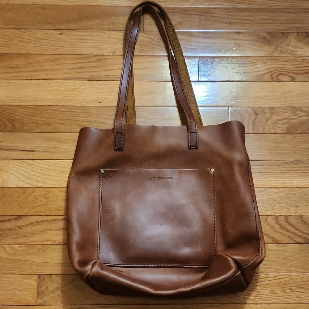 Portland Leather Brown Tote Bag